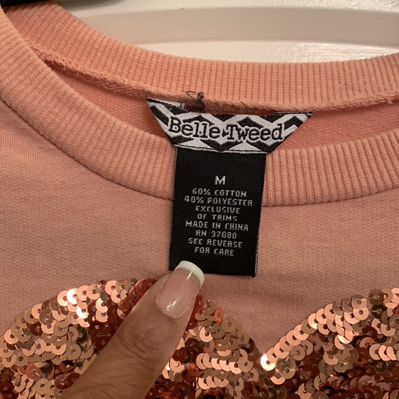 Cute sequin sweatshirt - Picture 2 of 4